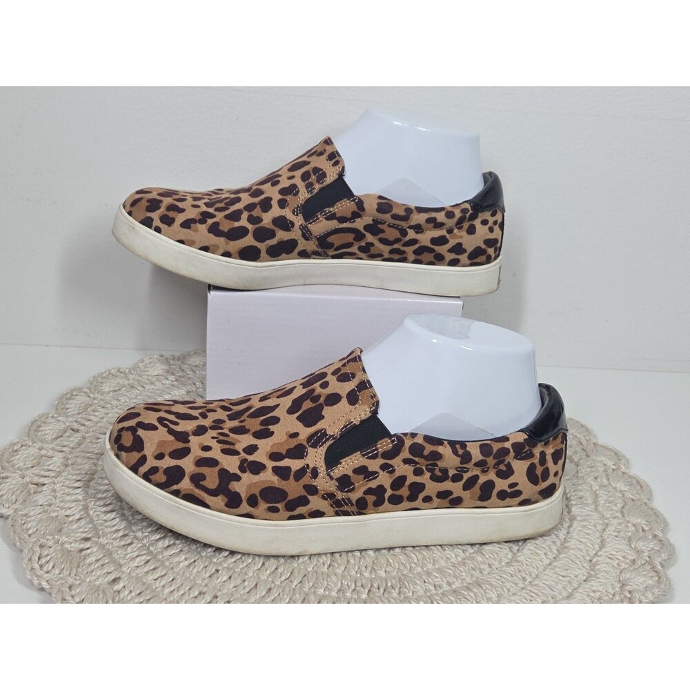 Dr Scholls Leopard Chic Print Slip On Sneakers Be Free Energy Tech Sz 7 Comfort - Picture 4 of 12